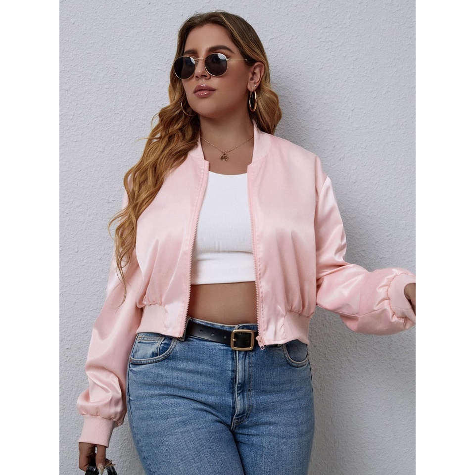 Jaqueta Rosa Shein Nova Desapego Plus Size