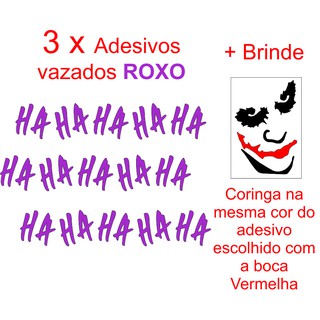 Adesivo Risada Do Coringa Hahahahahaha