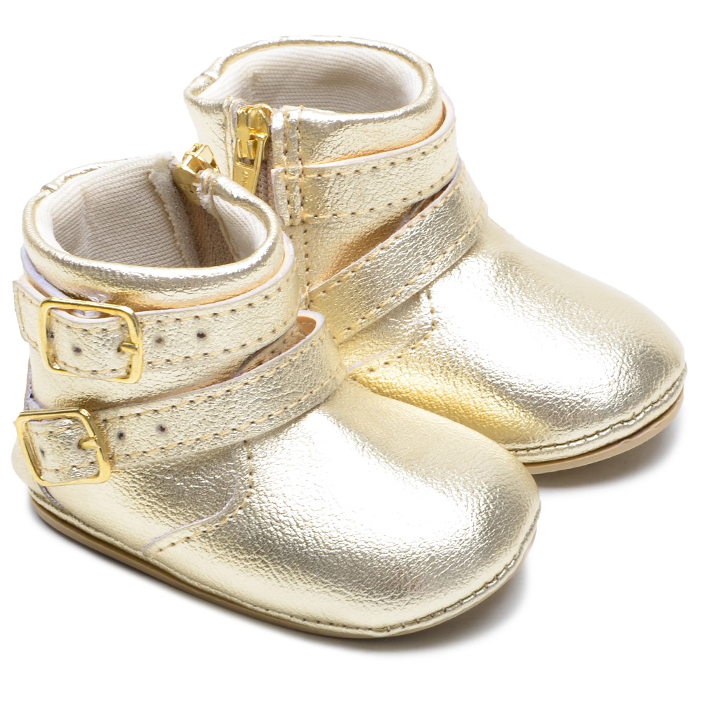 Sapato dourado best sale infantil bebe