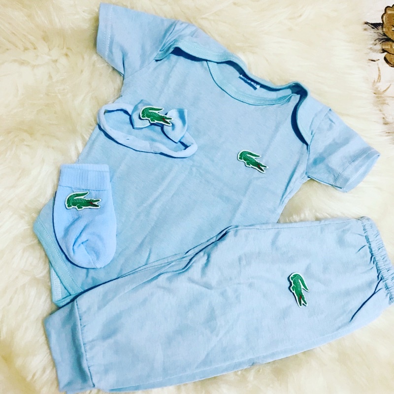 kit Lacoste para bebê menina e menino