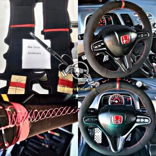 Capa Costurar Volante Honda City e Fit Alcântara