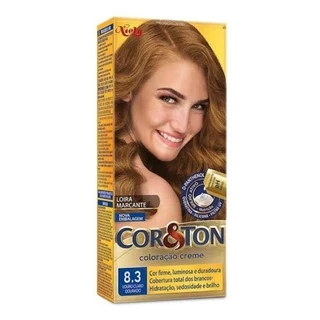 Coloração Creme Cor & Ton N. 8.3 Louro claro Dourado cor e ton tinta