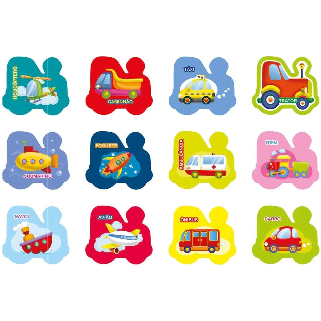 Jogo de Puzzle Educacional para crianças: jogo de números. Carro de  ambulância. Desenho da página de