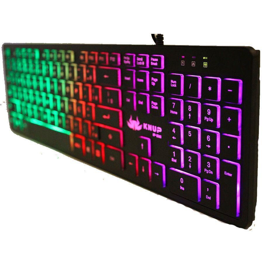 Teclado Gamer Knup Kp Qwerty Português Brasil Cor Preto Shopee Brasil