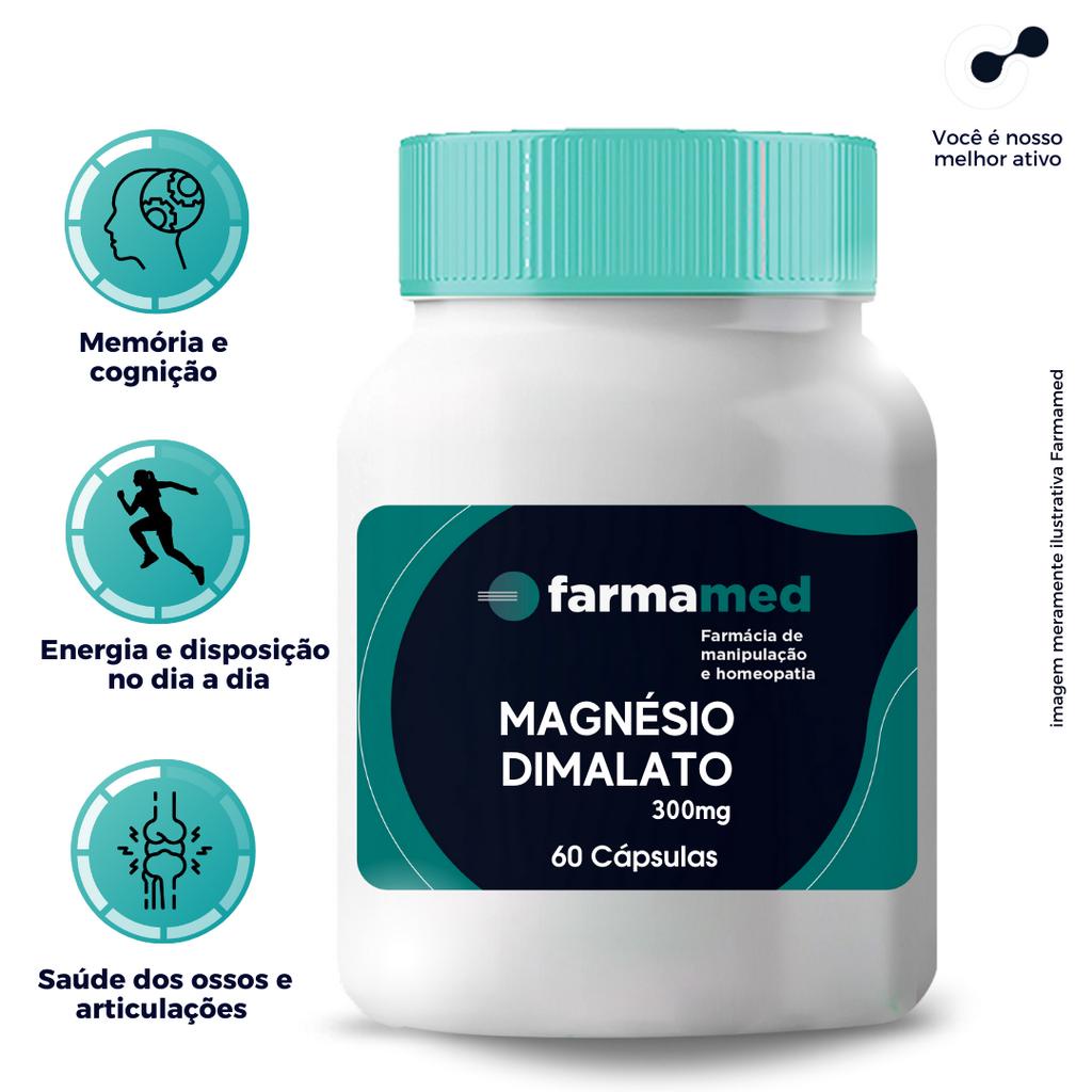 Magnésio Dimalato 300mg - Previne Cãibras e Fraqueza Muscular ...
