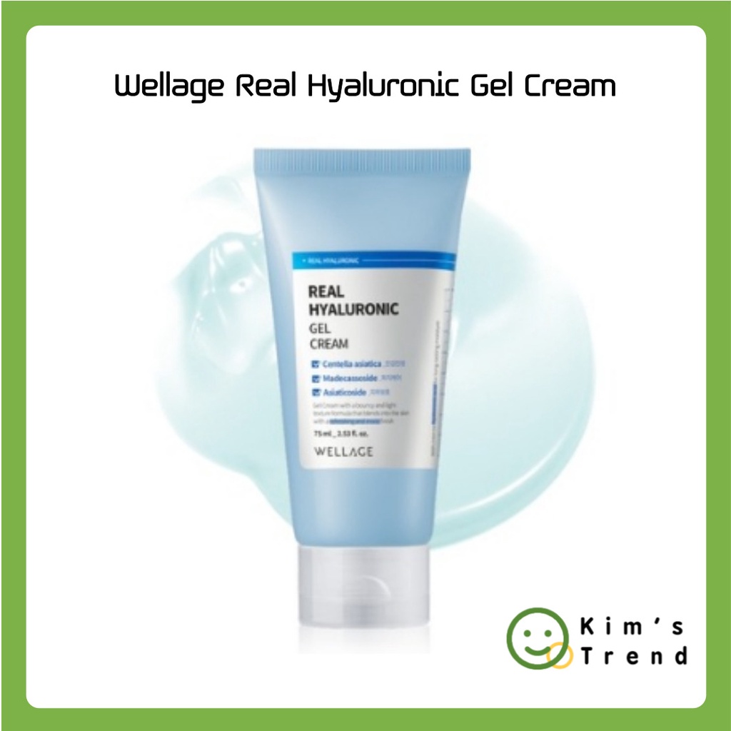 Wellage Real Hyaluronic Gel Cream (75ml) | Shopee Brasil