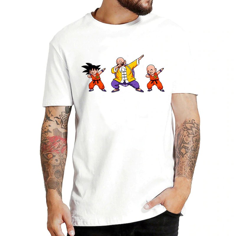 Merchandmania elegante gravata dragon ball goku krilin mestre