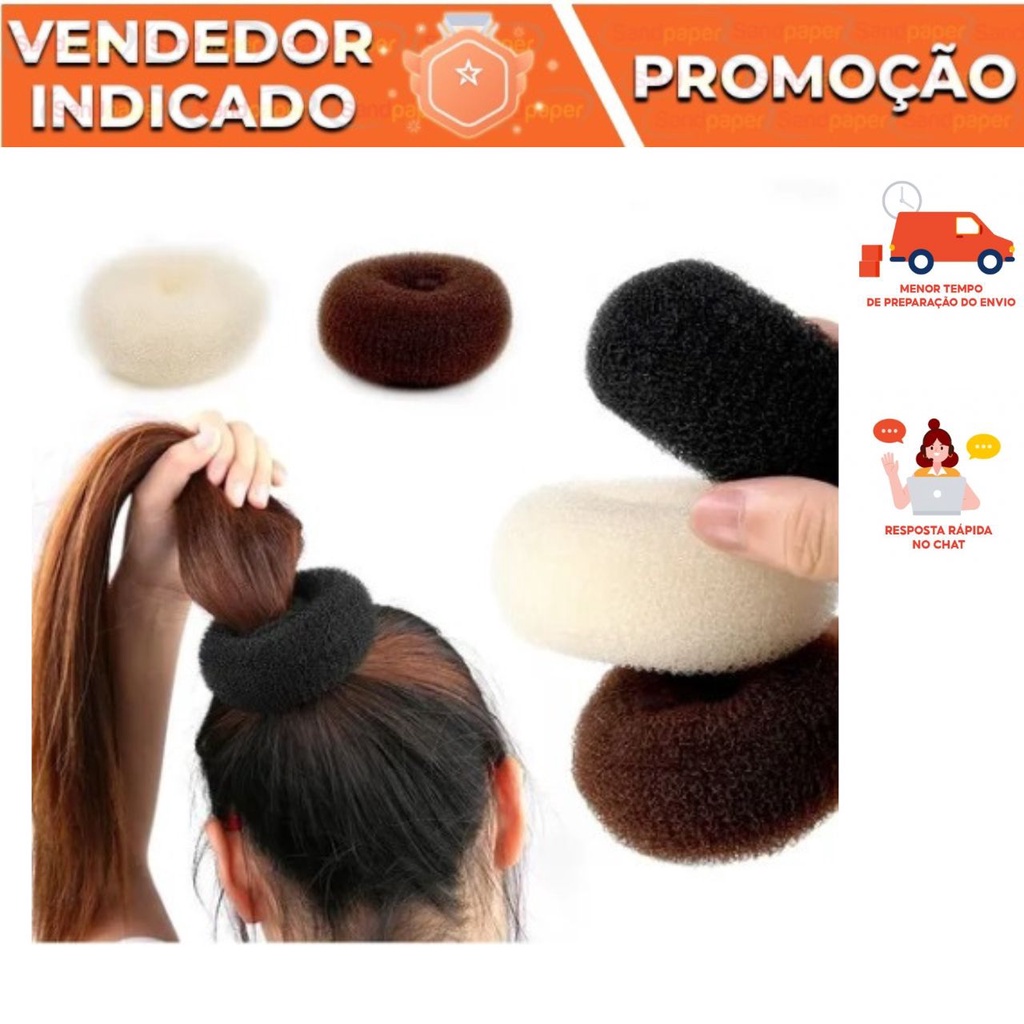 Esponja Para Fazer Coque No Cabelo Rosquinha Dunets | Shopee Brasil