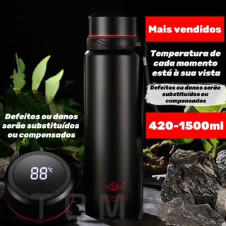 420-1500ml Garrafa Térmica Aço Inoxidável 304 Manter Garrafa Quente E Fria