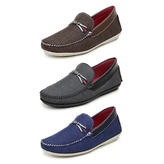 Kit 3 Pares Mocassim Casual Estiloso Sola Colada e Costurada Reforcada Acabamento Manual
