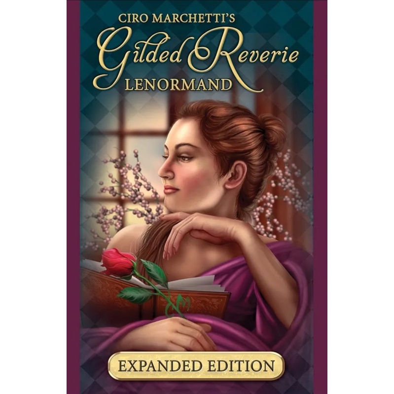 Gilded Reverie Lenormand Expanded Edition Oracle Deck Oráculo Cigano Lenormand Baralho de Cartas de Tarô