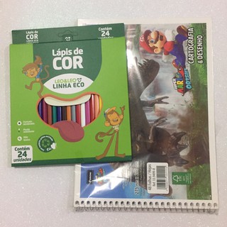 Kit Colorir Caderno desenho Dragon Ball e Lápis 12Un - Shop Macrozao