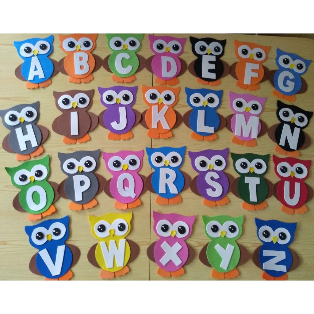 Decoração Alfabeto completo (Feito de E.V.A) | Shopee Brasil