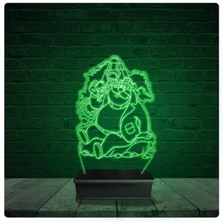 Luminária Abajur Acrílico Led - Disney personagens infantil