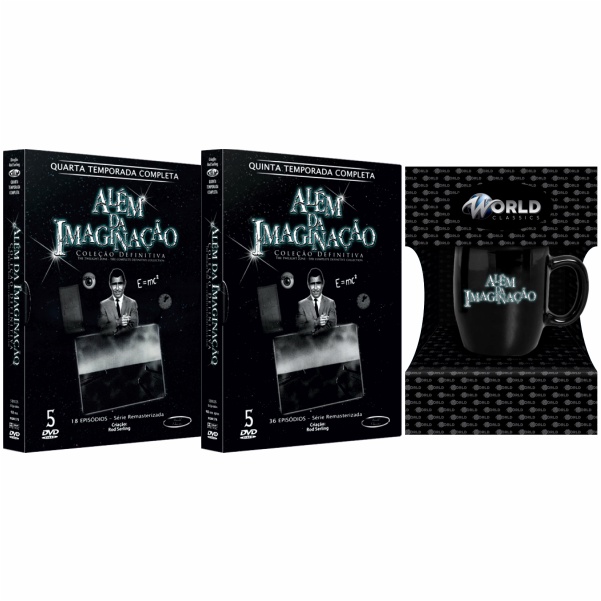 ALÉM DA IMAGINAÇÃO - 4ª e 5ª Temporadas Completas - Digibook - 10 Discos + Caneca Preta