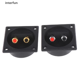 interfun 1Pc Subwoofer Plugue Redondo De 50mm Para Carro Caixa De Alto-Falante Estéreo Conector De Terminal