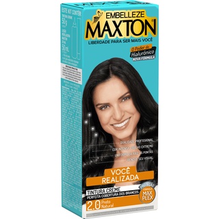 Tinta de cabelo maxton morena +realizada preto natural 2.0