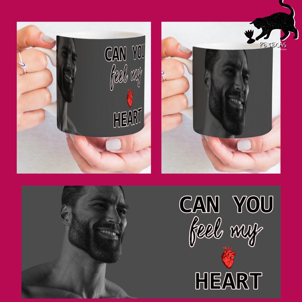 Giga chad, o homem que nos esforçamos para ser caneca de café presentes  personalizados canecas para o chá - AliExpress