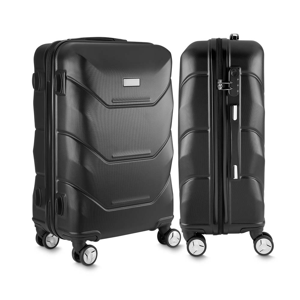 Mala De Viagem Media 66x45x25 Com Puxador Senha Rodinhas 360 graus Mala ...