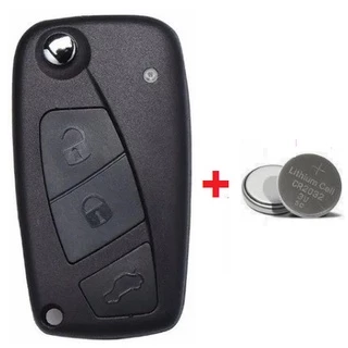 Chave canivete Fiat Stilo Punto Idea Linea 3 Botões + Bateria