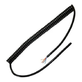 Cabo espiral para microfone ptt 8 vias sem conector para px vhf icom cobra voyager