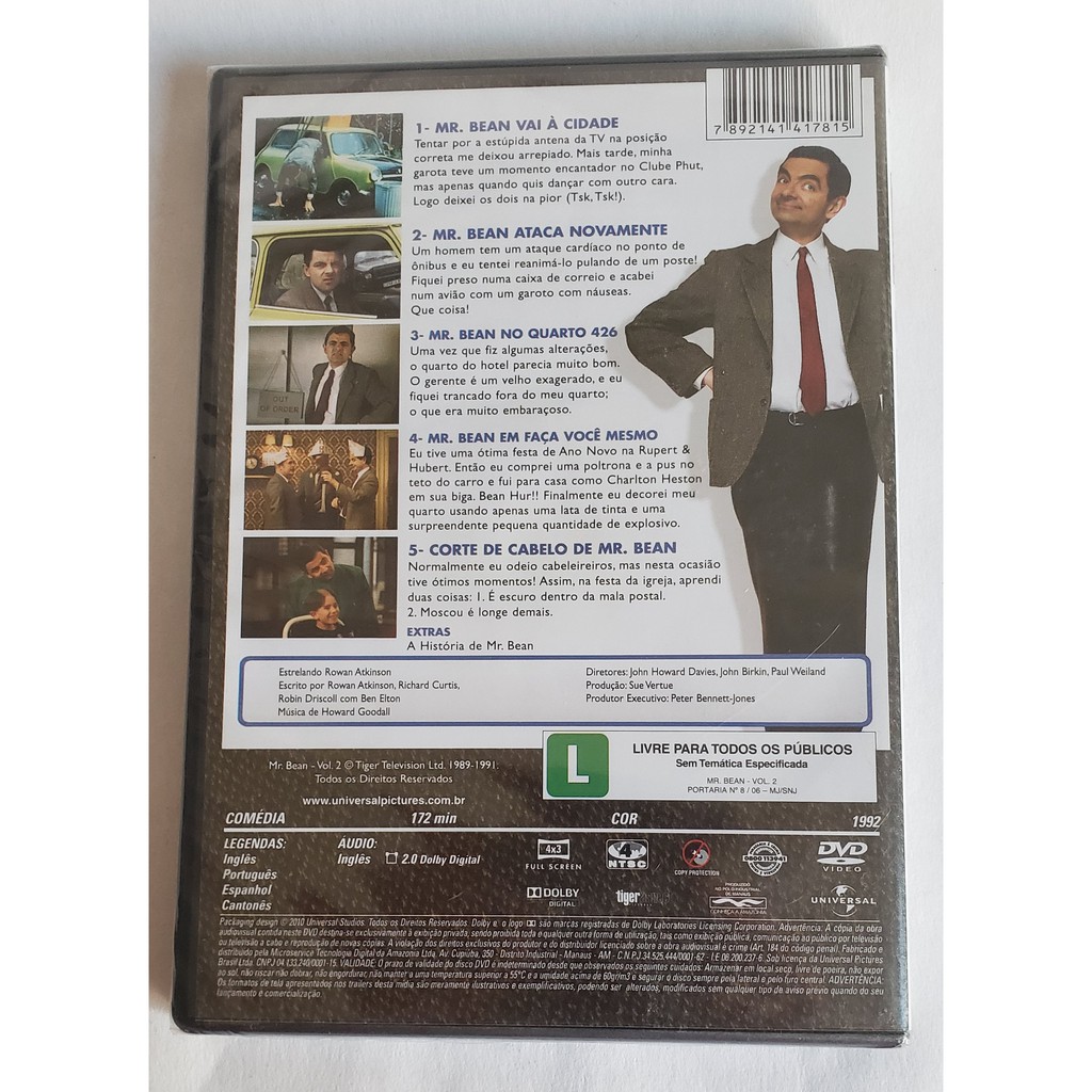 Dvd Mr. Bean Volume 2 Rowan Atkinson Original Lacrado De Fábrica