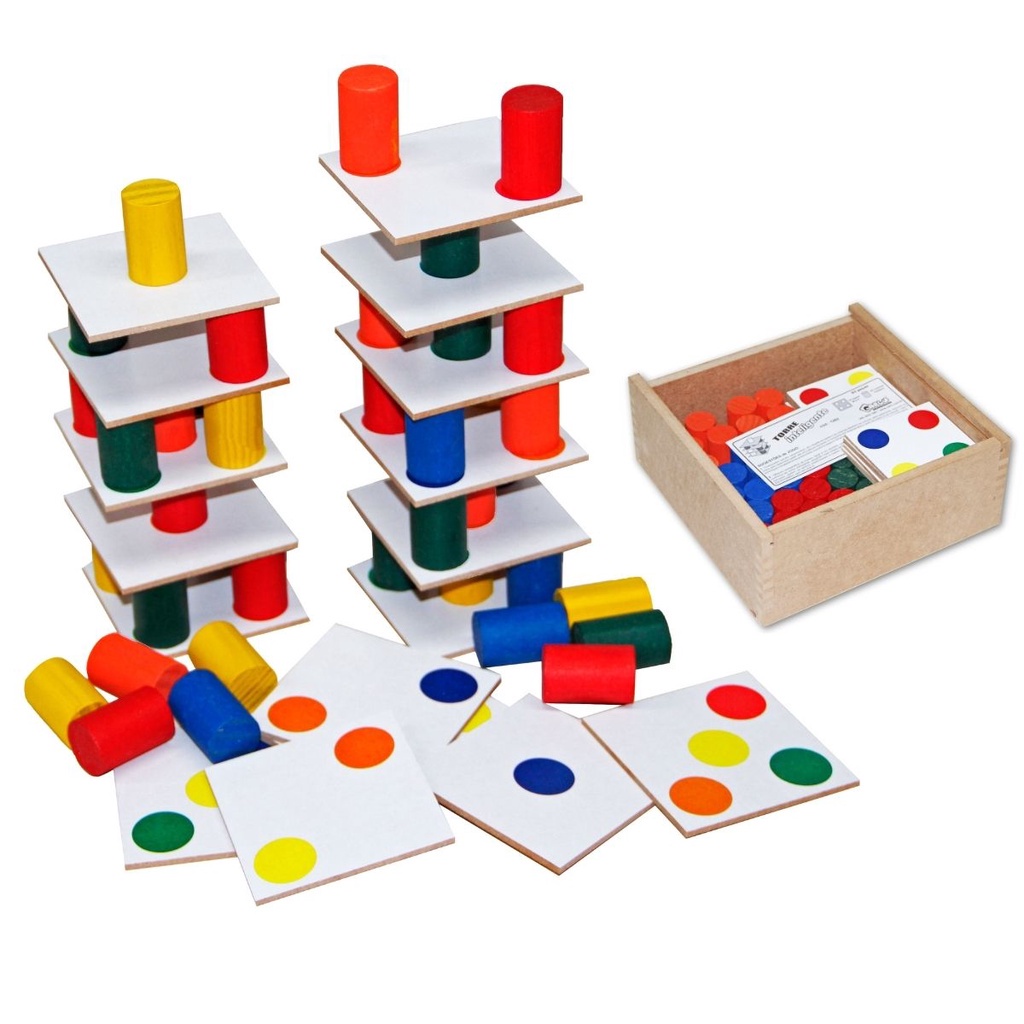 Jogo Torre Inteligente Madeira Montessori Estratégico Brinquedo Educativo  Menino Menina Equilíbrio 3 Anos na Americanas Empresas