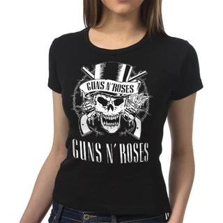 Camiseta Camisa Banda Guns N Roses Feminina Baby Look