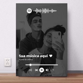 Placa Spotify Música do Casal Personalizada 2 - Namorados 56