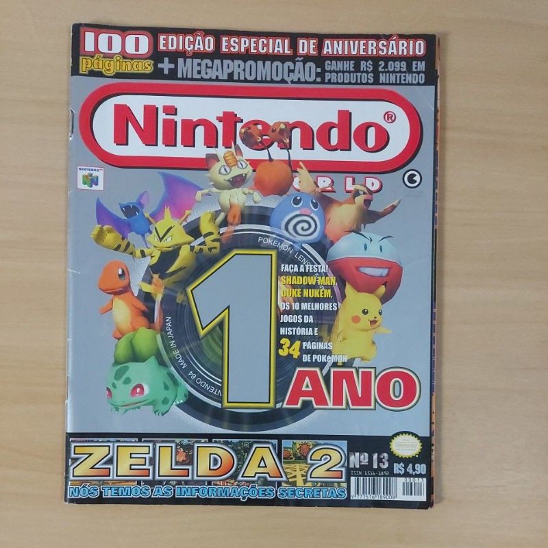 Revista Nintendo World n°13 34 paginas dePokemon