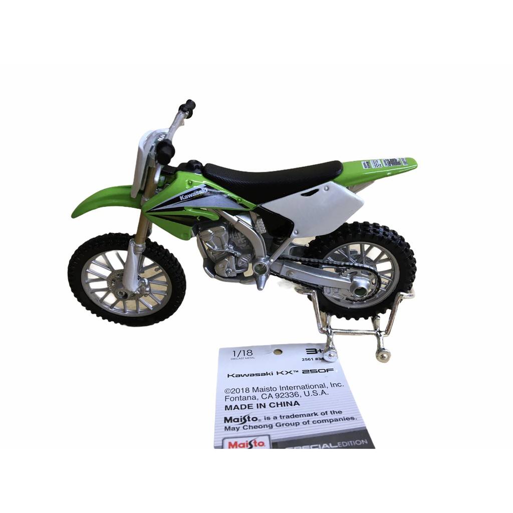 Miniatura Moto Trilha Kawasaki Klx250sr Motinha Ferro Maisto