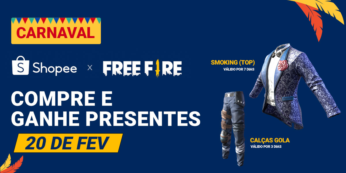 A loja oficial do Free Fire está na Shopee Brasil! - Shopee Brasil