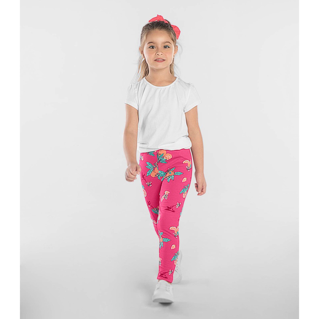 CALÇA LEGGING INFANTIL ESTAMPADA FRUTA