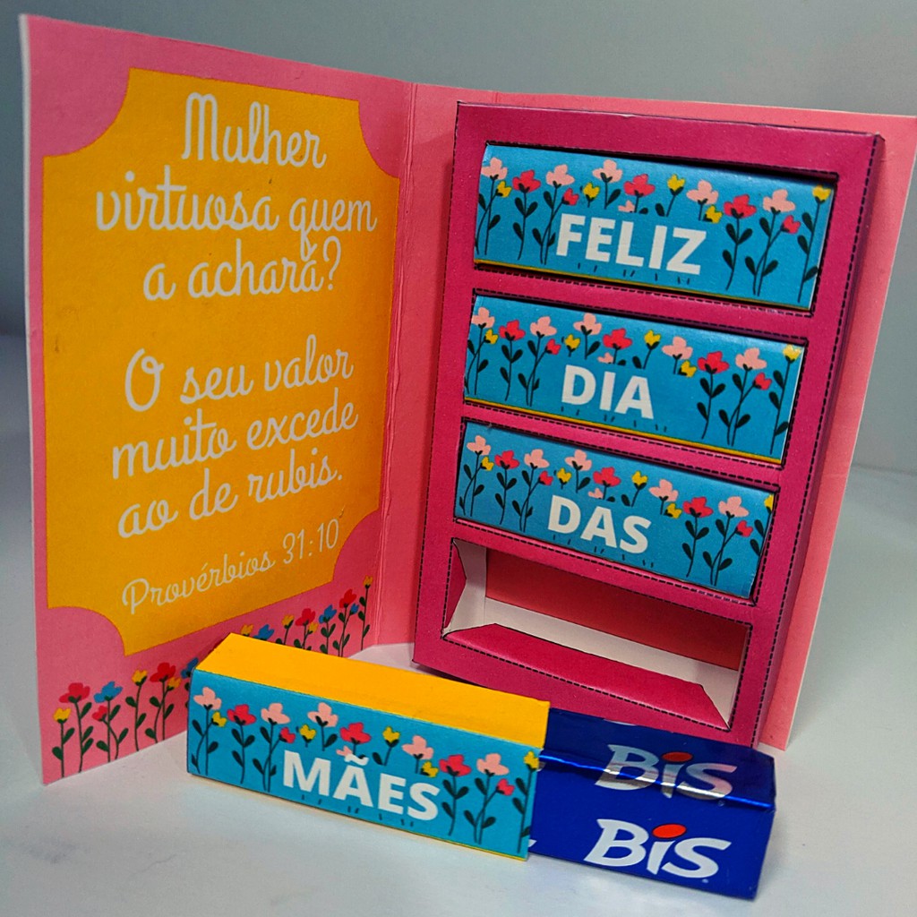 Caixa Bis Personalizada para Dia das Mães