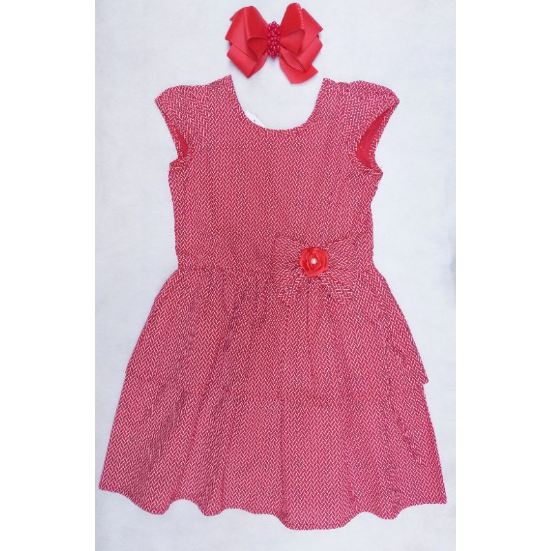 Vestido infantil best sale de tecido algodão