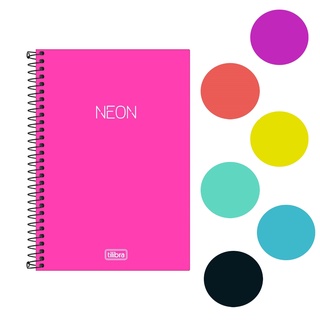 Caderno Espiral 1/4 Pautado TILIBRA Neon