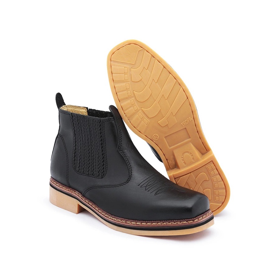 Bota masculina hot sale envernizada