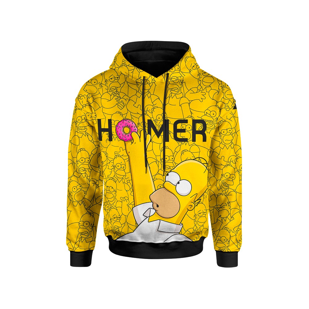 Moletom masculino algodao simpsons homer no Shoptime