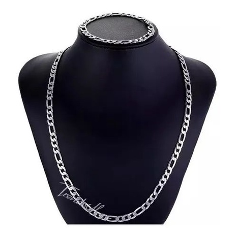 Catenina in argento a maglie, larghezza 2,4 mm, lunghezza da 38 a 100 cm, in vero argento 925. e argento, cod. 1235
