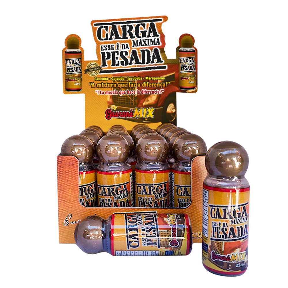 GUARANÁ - CARGA PESADA DISPLAY 24 UN - CAFEINA