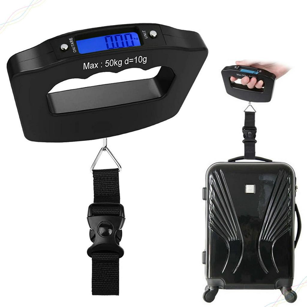 Balança Mala Bagagem Digital Portátil até 50kg Gancho Pratico Viagem Transporte Seguro