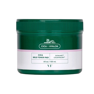 vt cosmetics sica mild toner pad 60ea