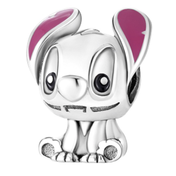 Berloque Pingente Joia Prata 925 Stitch Disney Lilo Angel