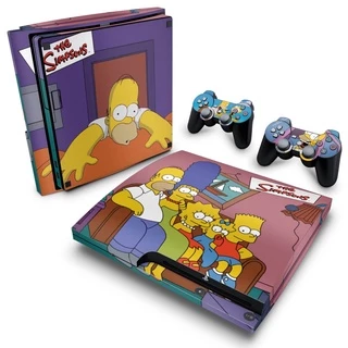Skin PS3 Slim Adesivo - The Simpsons