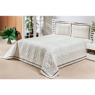 Kit Cobre Leito Queen BERLIM 3pcs Matelado Algodao 180 Fios Percal