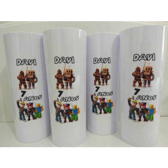 40 Copos Long Drink Do Roblox Personalizado Seu Nome