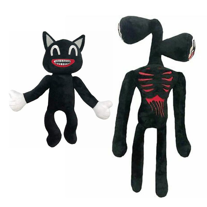 Jyeep Brinquedo de pelúcia Siren Head, animal de pelúcia de gato de desenho  animado, brinquedo de Halloween, gato de pelúcia, boneca de pelúcia  presente para crianças, meninos e meninas : : Brinquedos