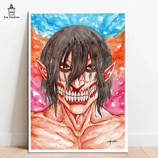 Quadros Attack on Titan Shingeki no Kyojin 21x30cm MDF