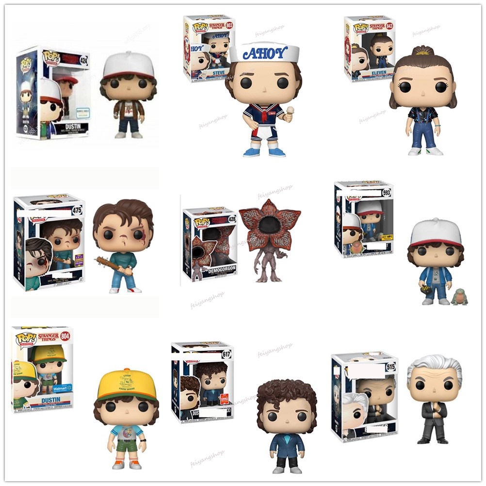 Funko Pop Coisas Estranhas Dustin Piranha Figura De Ação Bonecos Modelo De Brinquedo