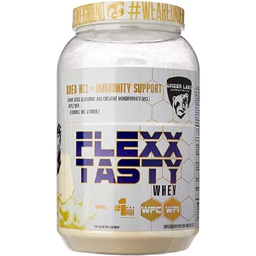 Flexx Tasty Whey (907g) Dark Swiss Chocolate Under Labz